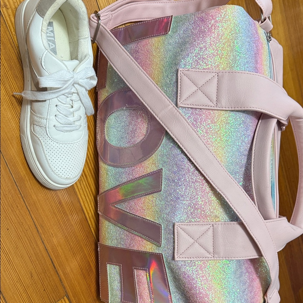 Holographic Pink Tote Bag - Picture 3 of 3